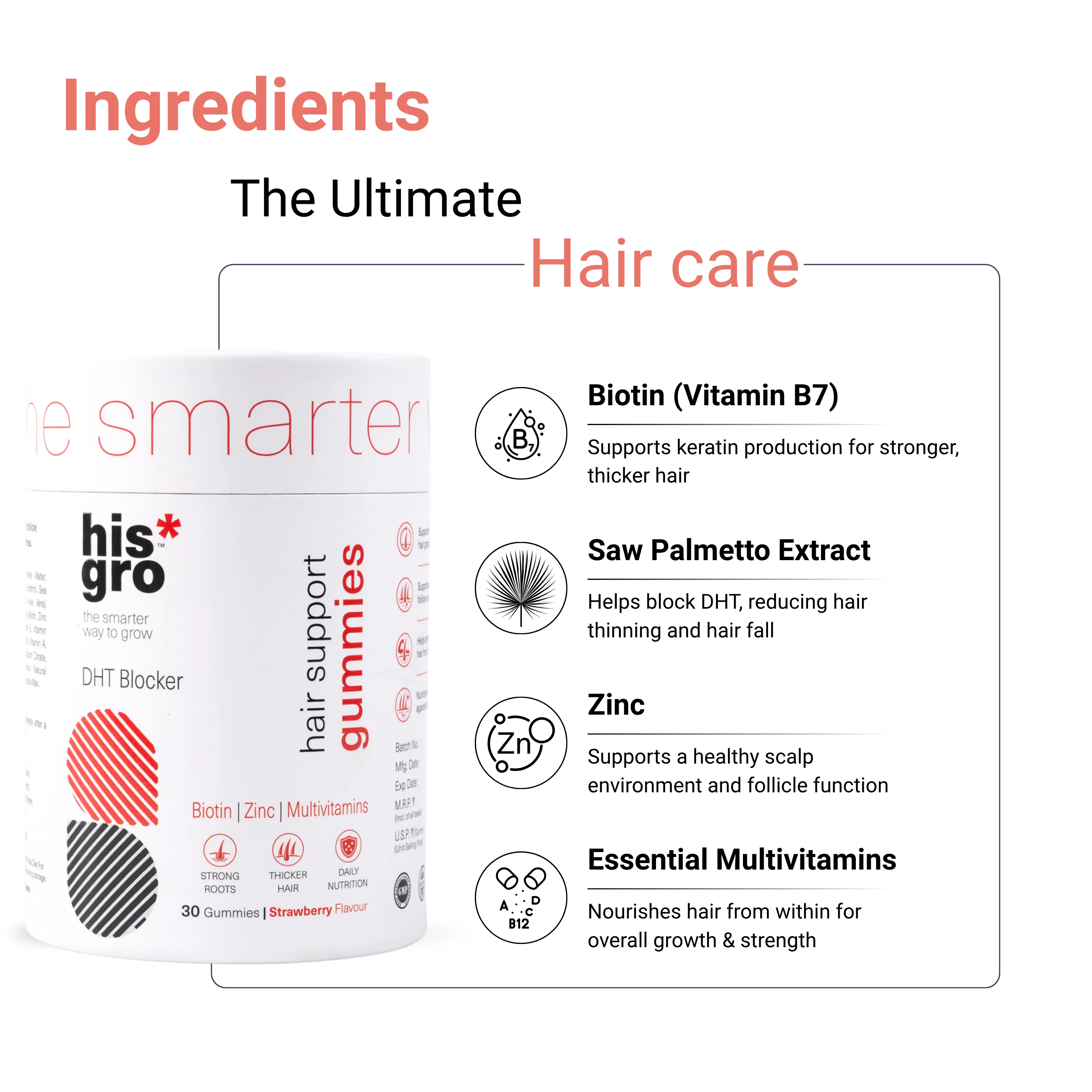 Stage 1 Hair Support Gummies (30 Pcs) 4