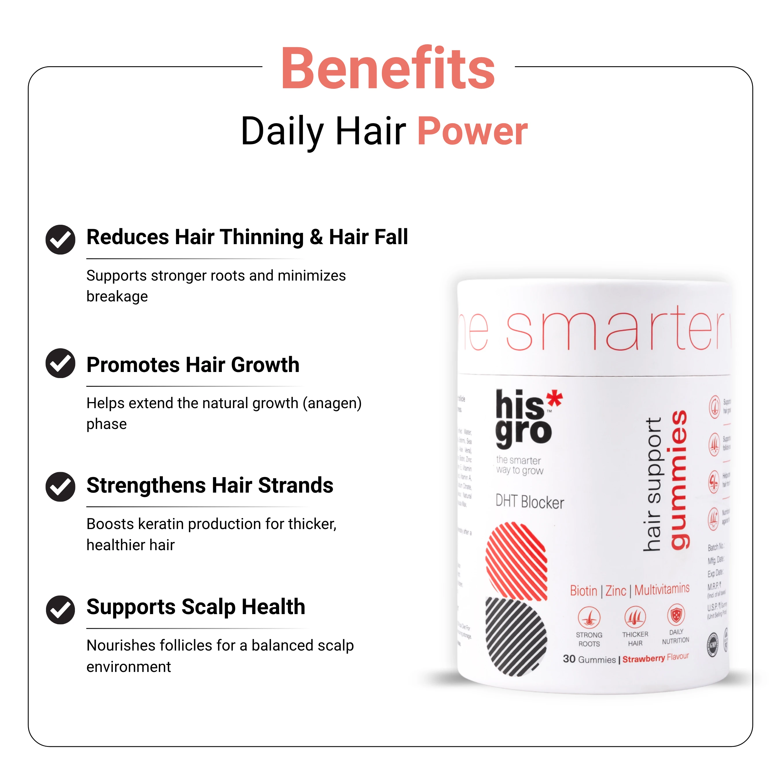 Stage 1 Hair Support Gummies (30 Pcs) 5