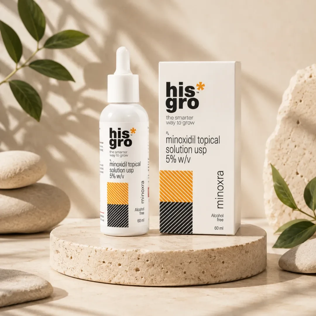 Minoxidil 5% Hair Growth Solution (60ml) - Minoxra Topical Solution